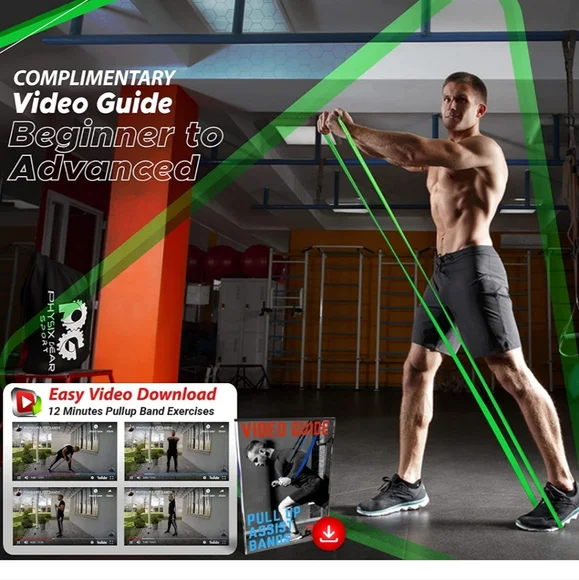 Physix Pull Up Assistance Bands - Looped Resistance Bands, Workout Rubber Bands - Picture 7 of 8